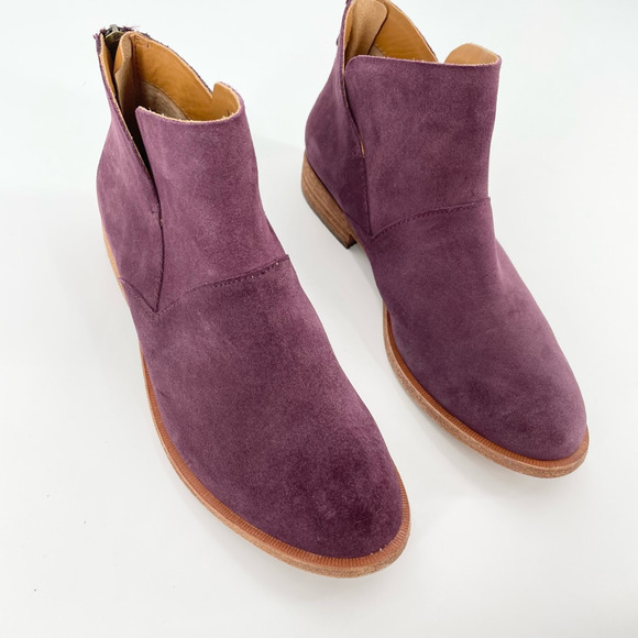 Kork-Ease Womens Ryder Ankle Suede Boots Block Heels Zipper Size 7 worn once - Picture 3 of 8